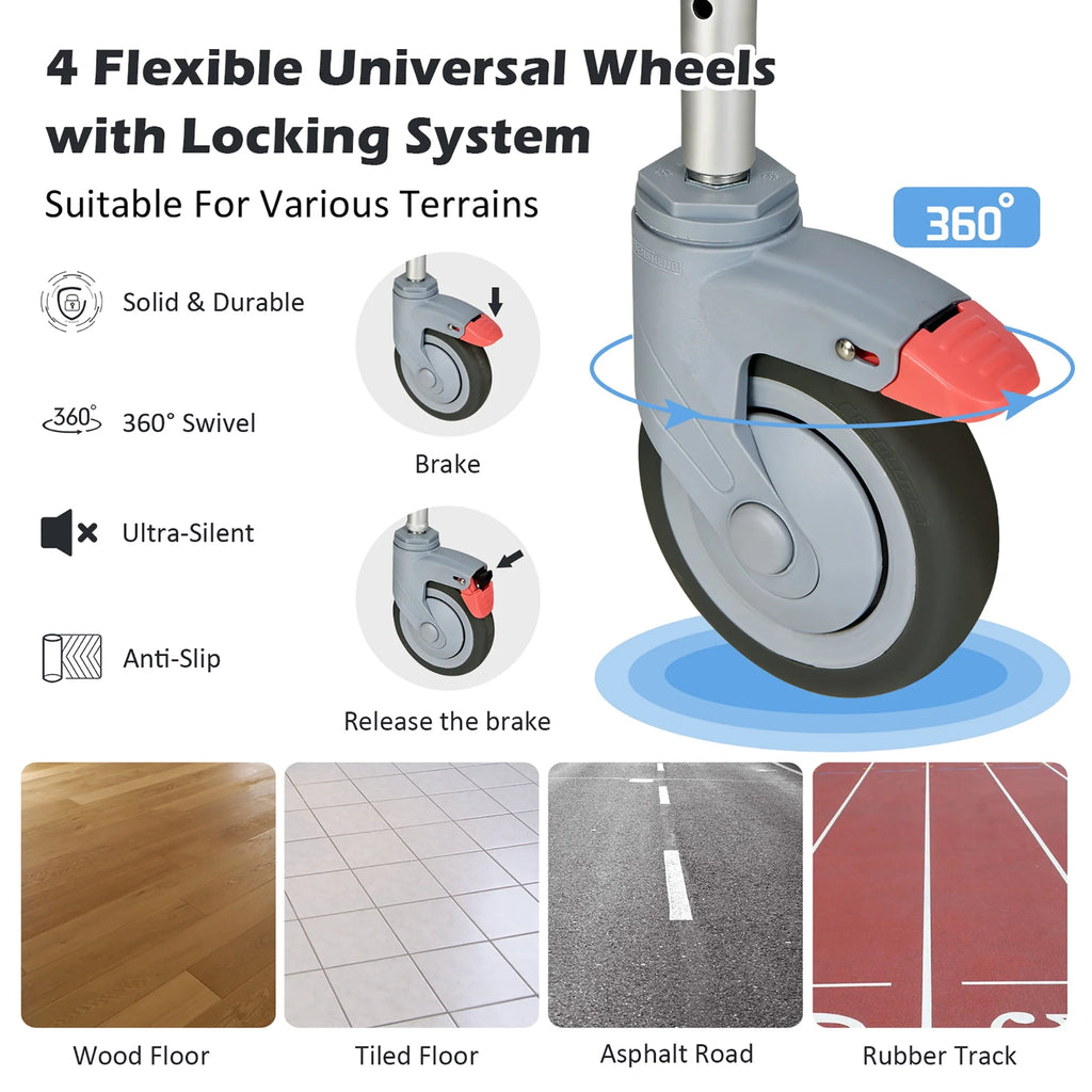 4-in-1 Commode Chair with Detachable Bucket Y1095