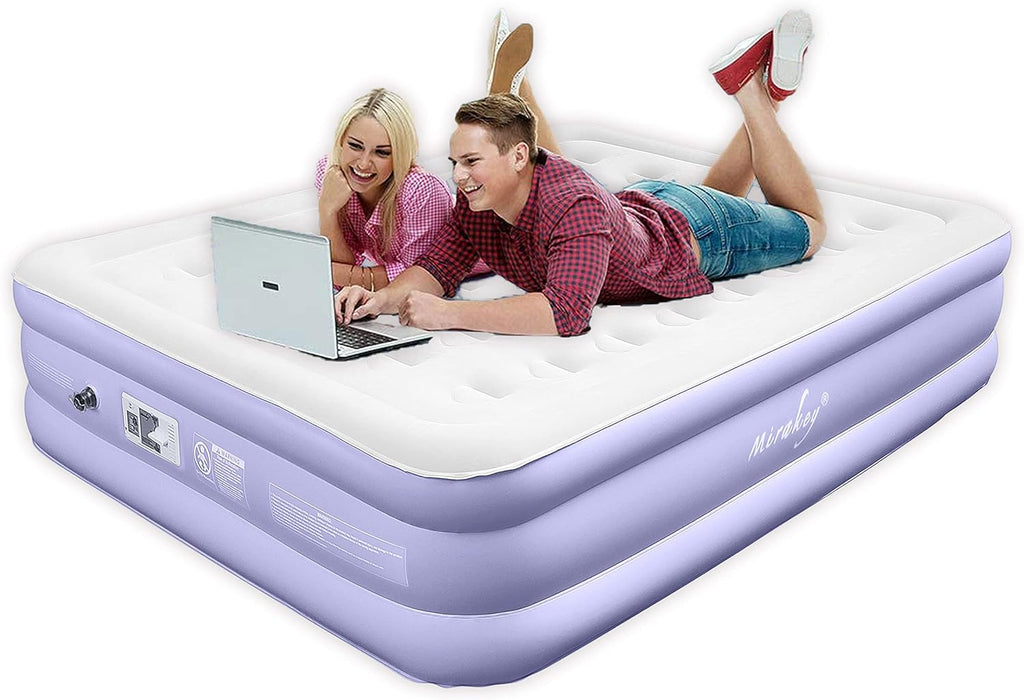 Queen Air Mattress with Built in Pump Raised 18 Waterproof Airbed Y8849