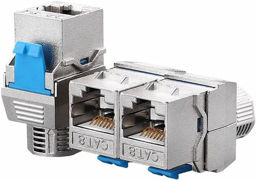 10 Pcs Cat7 Shielded Tool-Less Keystone Jack A838