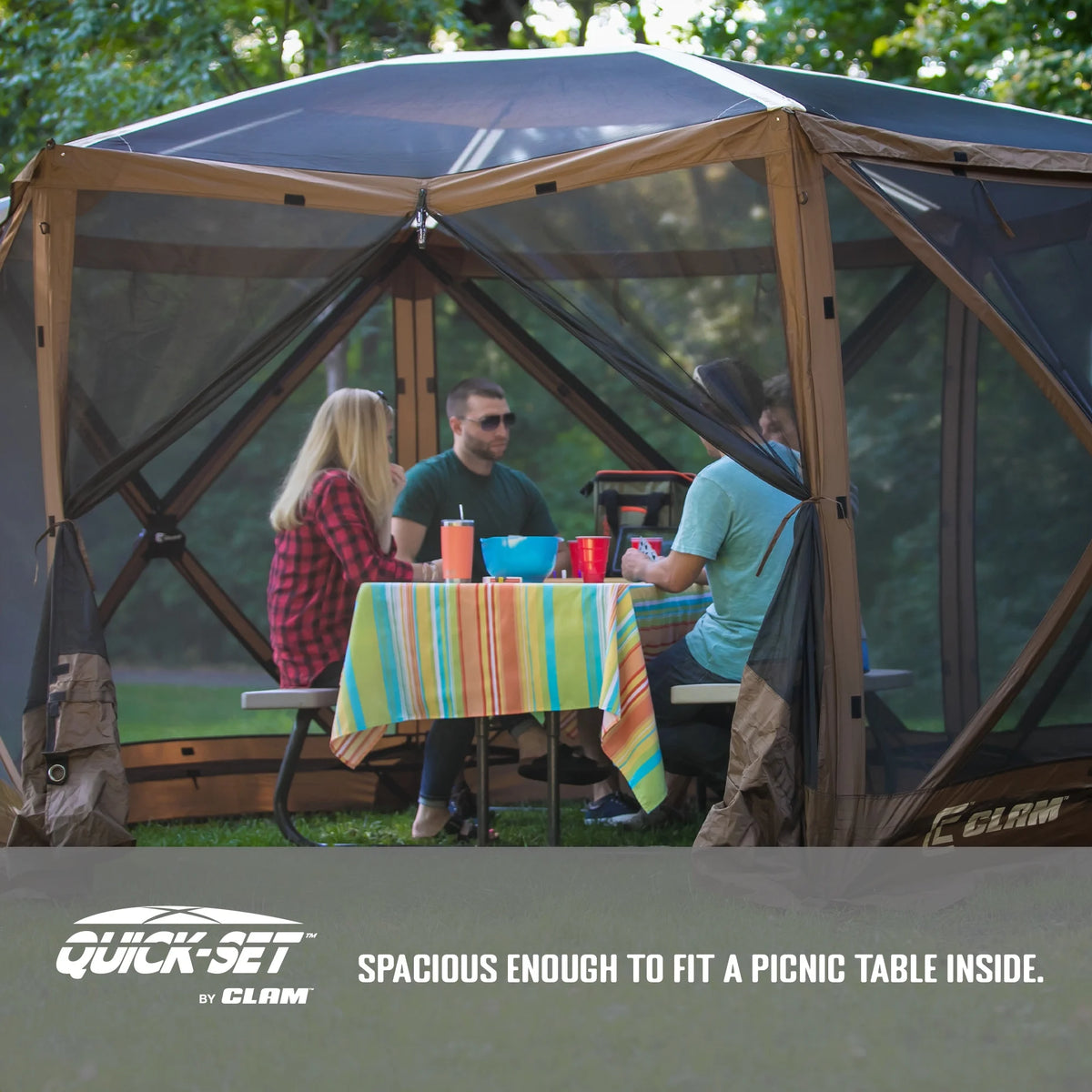 Brown Portable Camping Gazebo Shelter B42804