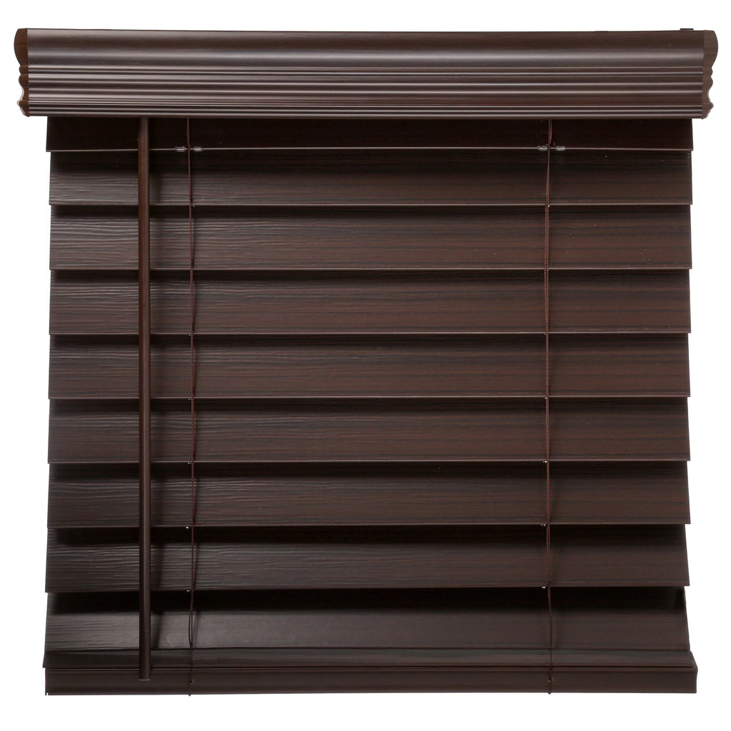 2.5" Cordless Faux Wood Blinds C7187