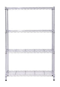 4 Tier Wire Shelf Unit Chrome 1400 lb. Capacity B258