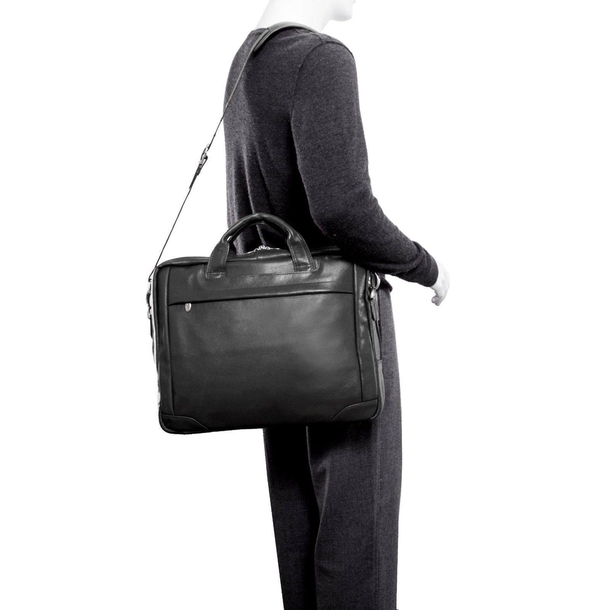 Large Black Laptop Briefcase P96420
