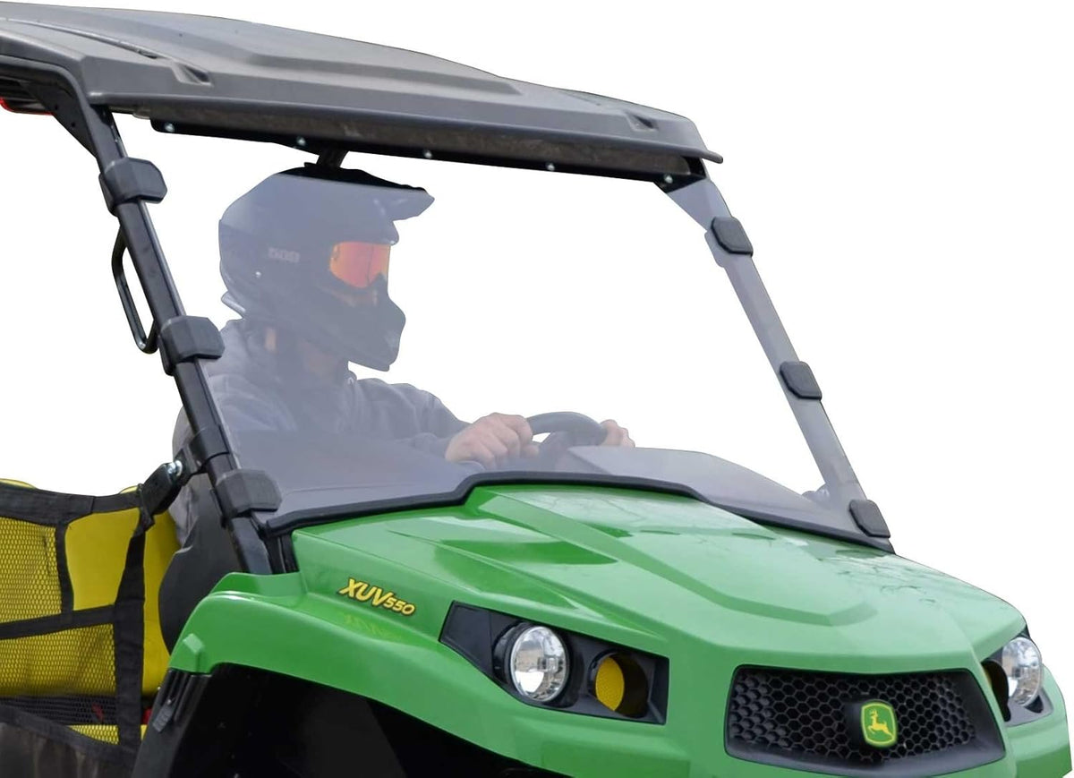 Full Front Windshield for John Deere Gator XUV 550 / 560 / 560E / 590E / 590i / 590M, 1/4 Polycarbonate, Scratch-Resistant M8744